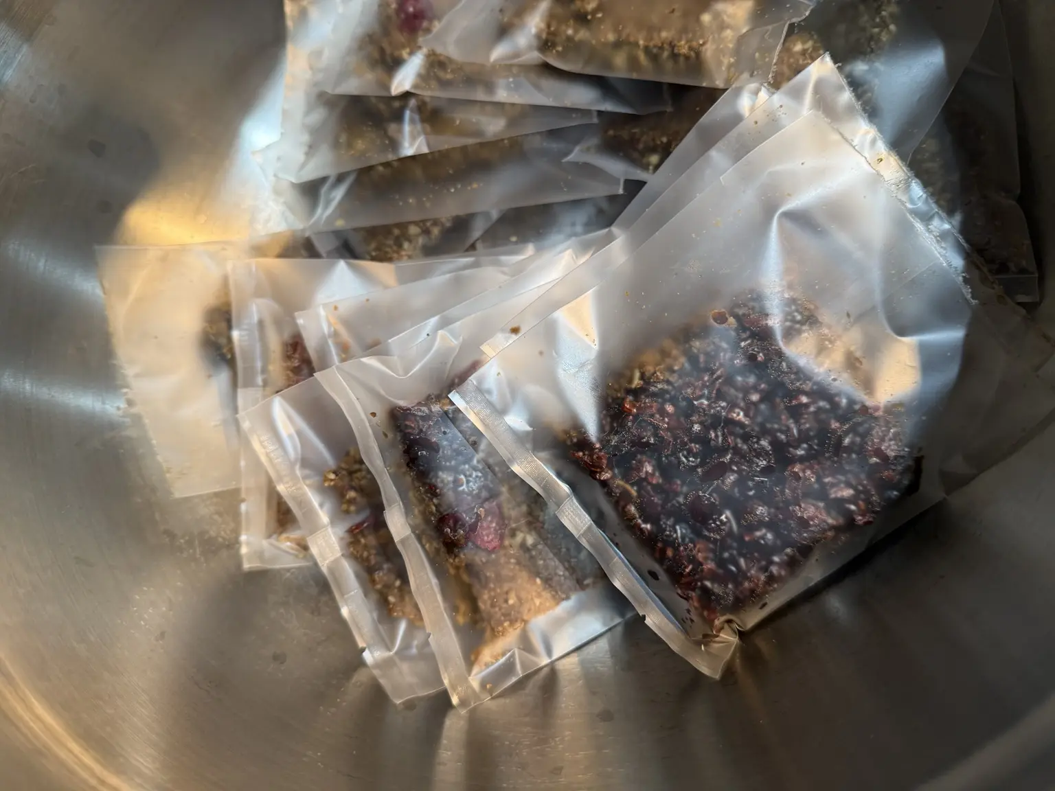 Individually sealed Phoenix Bites from an early small batch